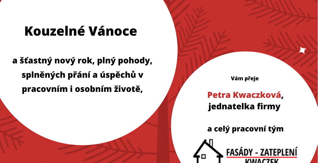 Vánoční přání a uzavření kanceláře pro rok 2022