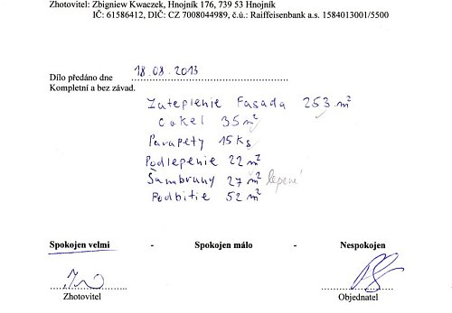 Zateplení rodinného domu Příbor