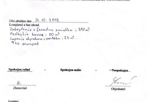 Zateplení rodinného domu Sedliště