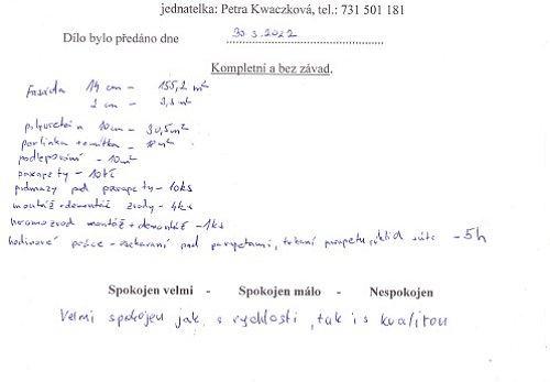 Zateplení rodinného domu Bruzovice