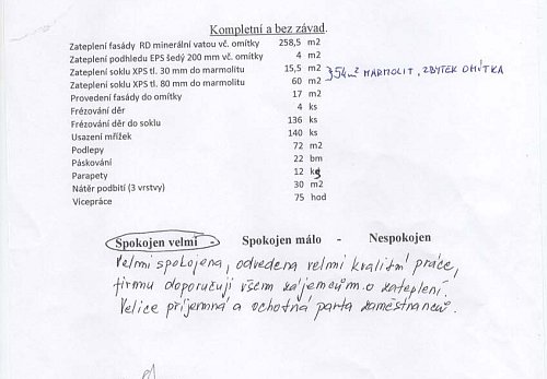 Zateplení rodinného domu Vřesina