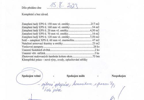 Zateplení rodinného domu Horní Suchá