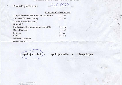 Zateplení rodinného domu Vendryně