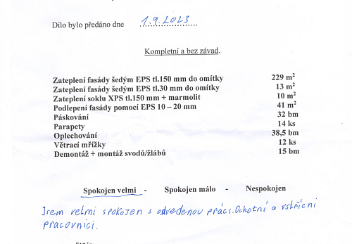Zateplení rodinného domu Kozlovice