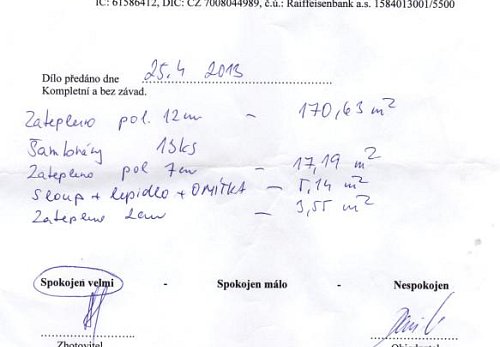 Zateplení rodinného domu Český Těšín