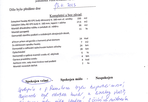 Zateplení rodinného domu Metylovice
