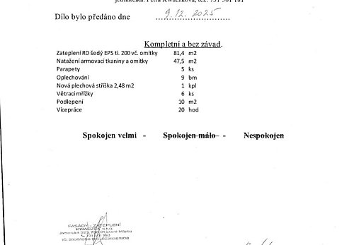 Zateplení rodinného domu Ostrava - Svinov