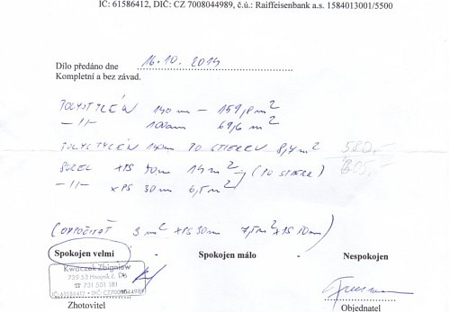 Zateplení rodinného domu Nová Ves u Frýdlantu