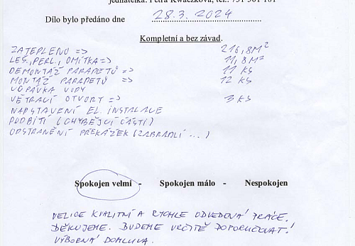 Zateplení rodinného domu Paskov