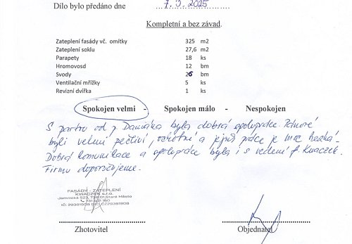 Zateplení rodinného domu Dětmarovice