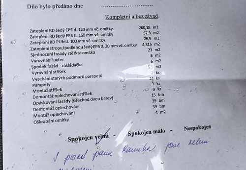 Zateplení rodinného domu Dolní Domaslavice