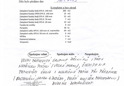 Zateplení rodinného domu Staříč