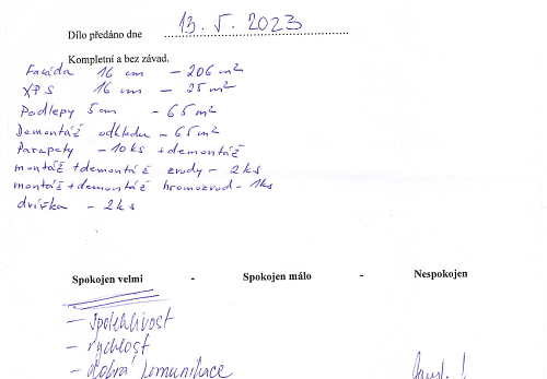 Zateplení rodinného domu Dětmarovice