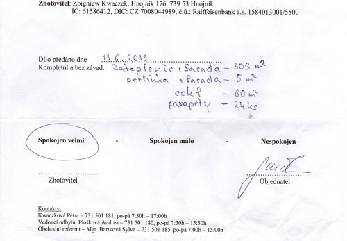 Zateplení rodinného domu Ostrava - Radvanice