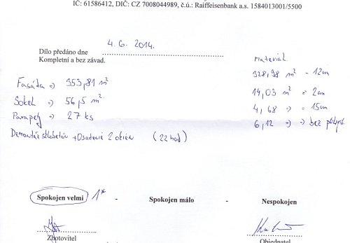 Zateplení rodinného domu Václavovice