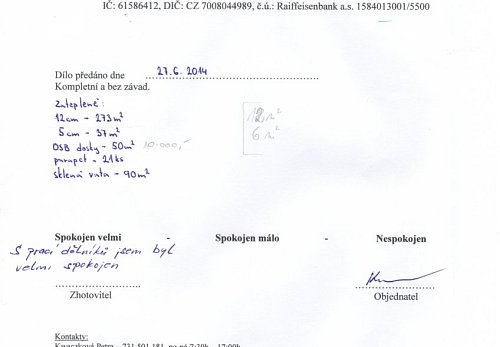 Zateplení rodinného domu Palkovice