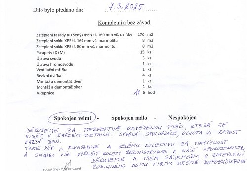 Zateplení rodinného domu Rychvald