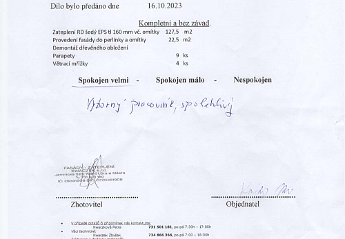 Zateplení rodinného domu Frýdek-Místek