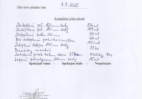 Zateplení rodinného domu Lubno