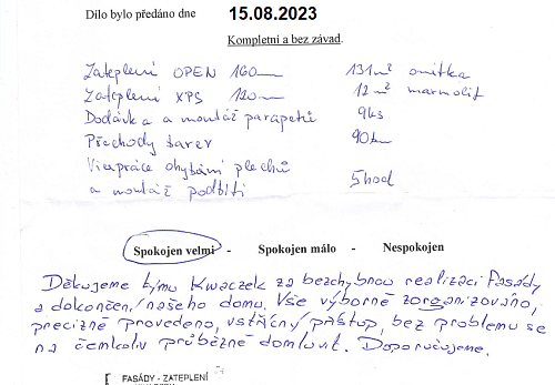 Zateplení rodinného domu Frýdek-Místek