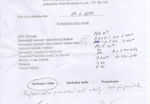 Zateplení rodinného domu Zbyslavice