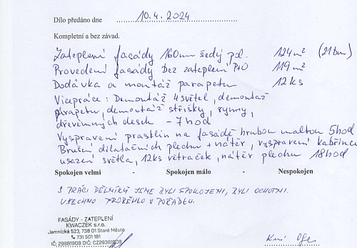 Zateplení rodinného domu Sviadnov