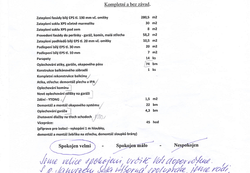 Zateplení rodinného domu Havířov Bludovice