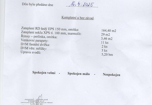 Zateplení rodinného domu Baška