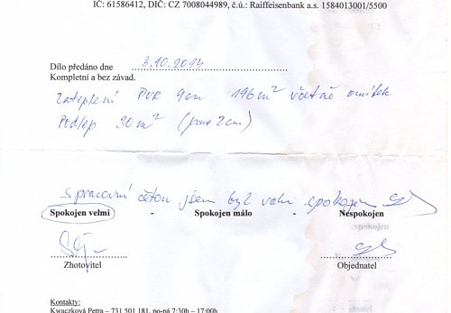 Zateplení rodinného domu Dolní Domaslavice