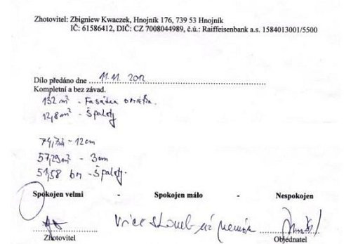 Zateplení rodinného domu Dobrá u Frýdku-Místku