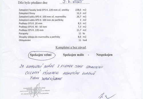 Zateplení rodinného domu Horní Žukov