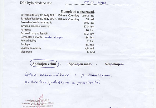 Zateplení rodinného domu Dětmarovice