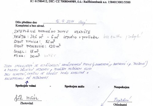 Zateplení rodinného domu Hradiště
