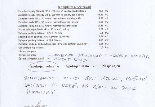 Zateplení rodinného domu Prostřední Suchá