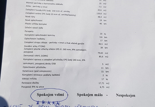 Zateplení rodinného domu Prostřední Suchá