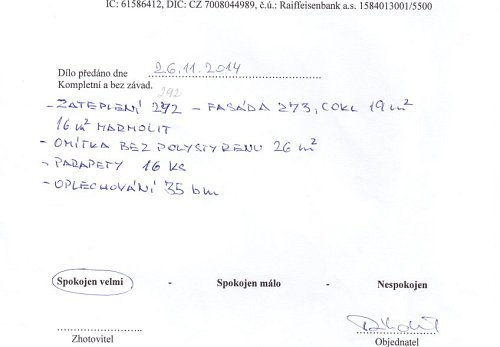 Zateplení rodinného domu Bílovec