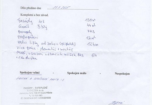 Zateplení rodinného domu Nošovice