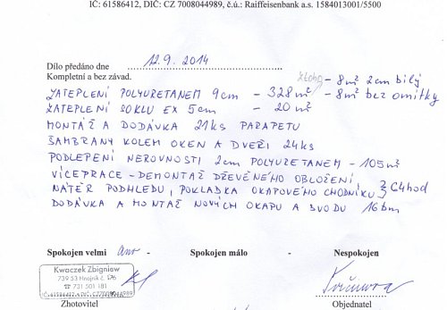 Zateplení rodinného domu Havířov