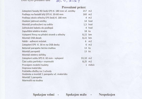 Realizace zateplení a fasády rodinného domu Raškovice