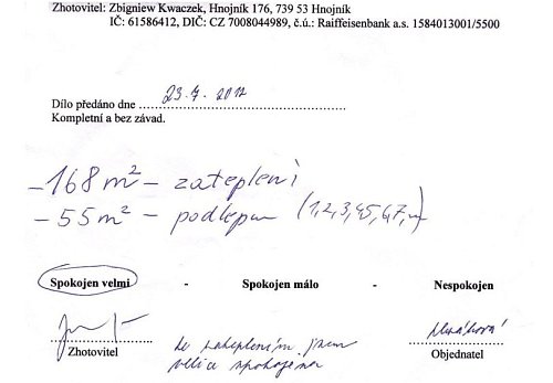 Zateplení rodinného domu Čeladná