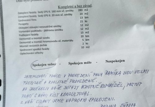 Zateplení rodinného domu Šenov