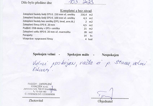 Zateplení rodinného domu Horní Tošanovice