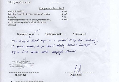 Zateplení rodinného domu Fryčovice