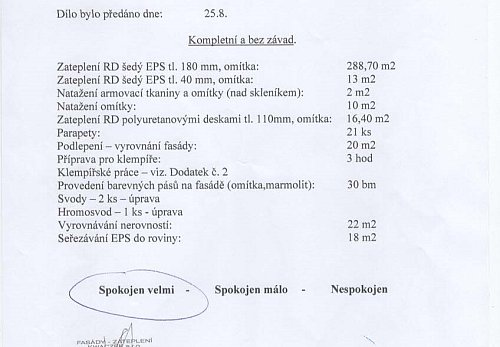 Zateplení rodinného domu Staříč