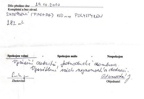 Zateplení rodinného domu Fryčovice