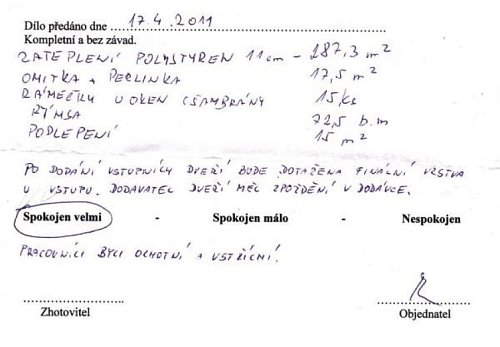 Zateplení rodinného domu Velké Heraltice
