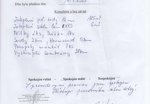 Zateplení rodinného domu Dětmarovice