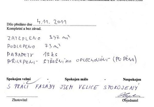 Zateplení rodinného domu Chvalkovice