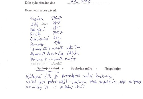 Zateplení rodinného domu Ludgeřovice