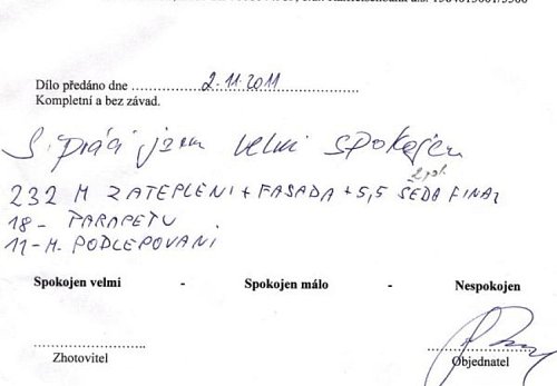 Zateplení rodinného domu Palkovice - Myslík